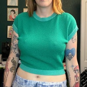ModCloth cropped knit top